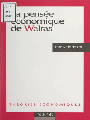 cover image of La pensée économique de Walras
